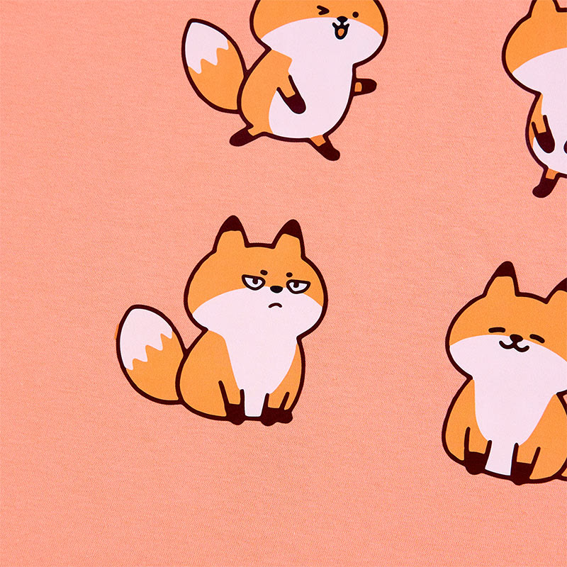 キツネプリントModakawaTシャツ - image 2