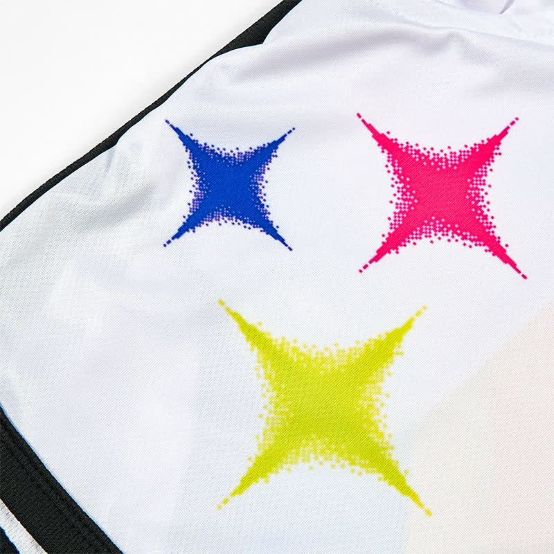 Modakawaレインボースター 肉球柄 カジュアルショーツ - image 2