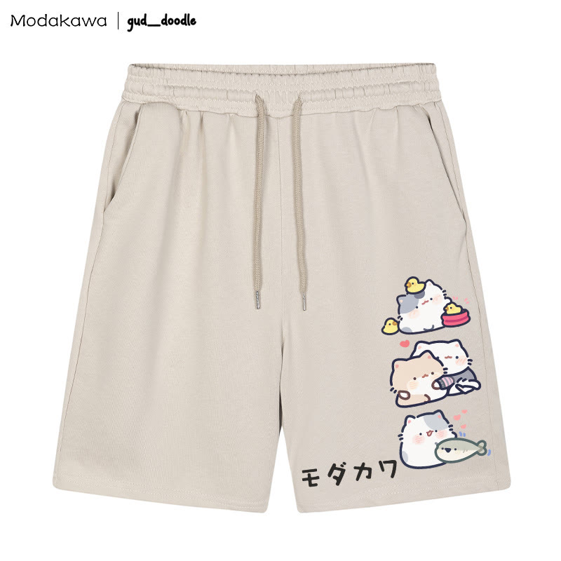 MODAKAWA x gud_doodleキティプリントショートパンツ - アプリコット - 5XL - image 1