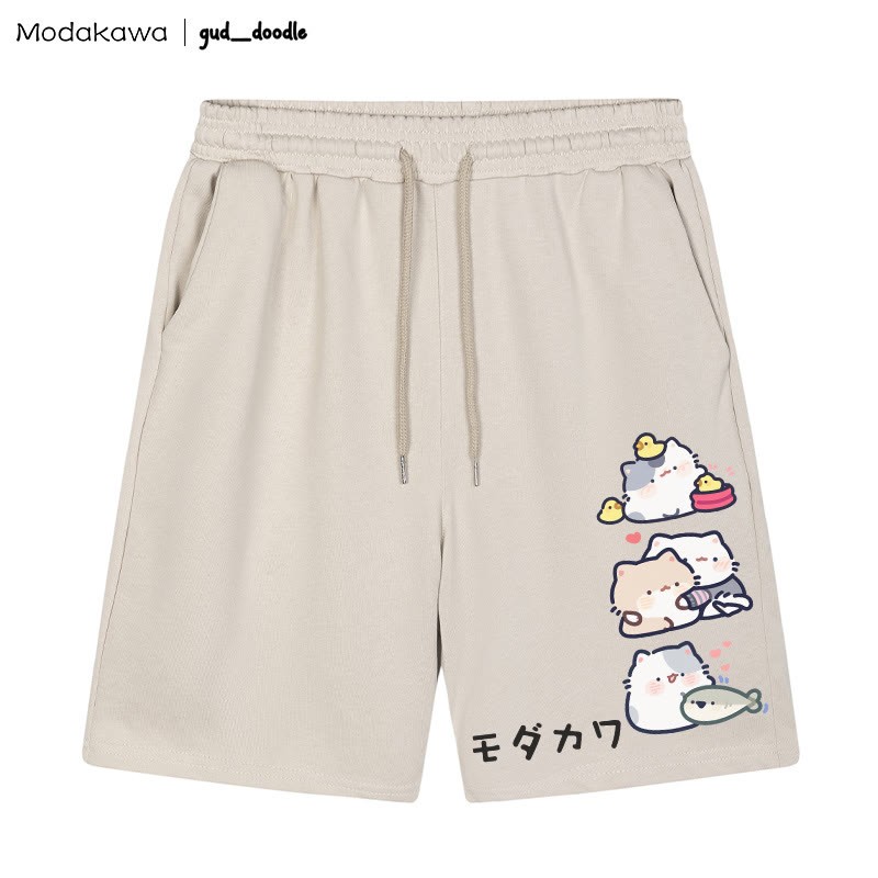 MODAKAWA x gud_doodleキティプリントショートパンツ - アプリコット - 5XL - image 1