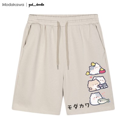 MODAKAWA x gud_doodleキティプリントショートパンツ - アプリコット - 5XL - image 1