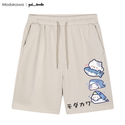 MODAKAWA x gud_doodleキティシャークプリントショートパンツ - アプリコット - 5XL - image 2