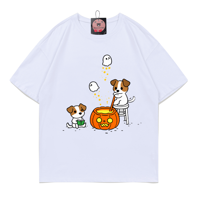 ハウル・オー・ウィーン ブリューパピー パンプキンゴースト グラフィック Tシャツ - White - 5XL - image 2