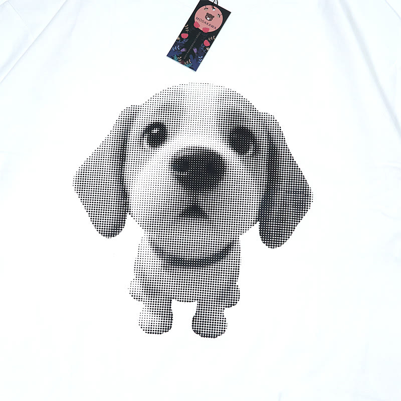 子犬プリントModakawaTシャツ - image 2