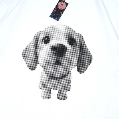子犬プリントModakawaTシャツ - image 2