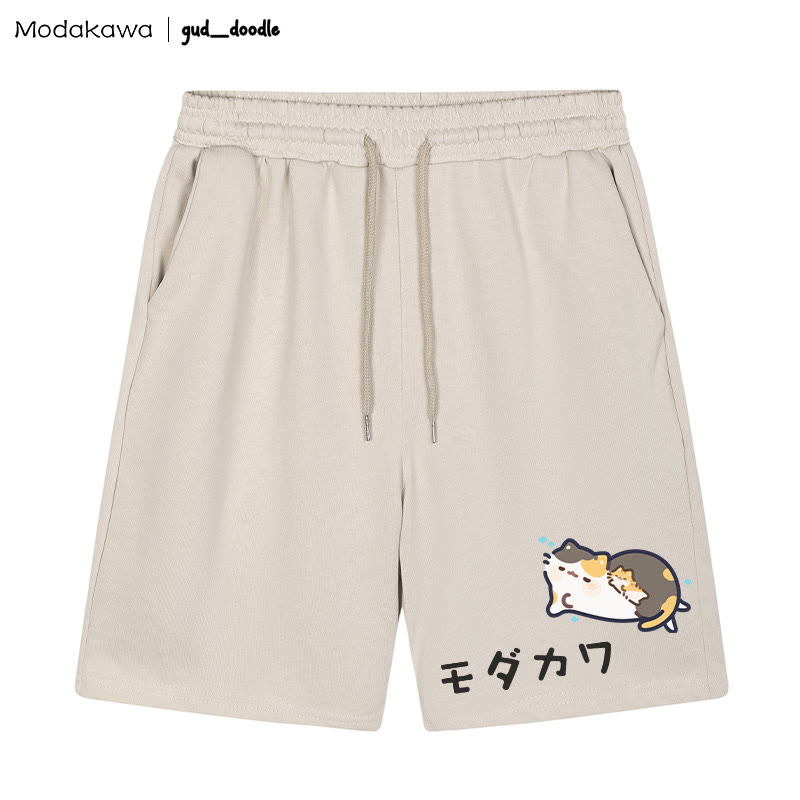 MODAKAWA x gud_doodleキティグラフィックショーツ - アプリコット - 5XL - image 1