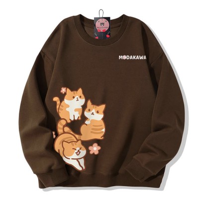 キティグラフィック MODAKAWA スウェットシャツ - Brown - 5XL - image 1