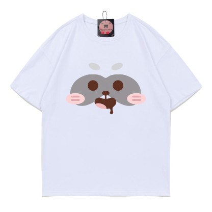 レッサーパンダプリントTシャツ - White - 5XL - image 2
