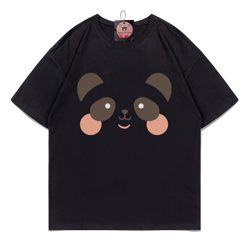 クマプリントTシャツ - Black - 5XL - image 2