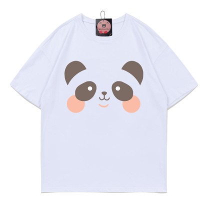 クマプリントTシャツ - White - 5XL - image 1