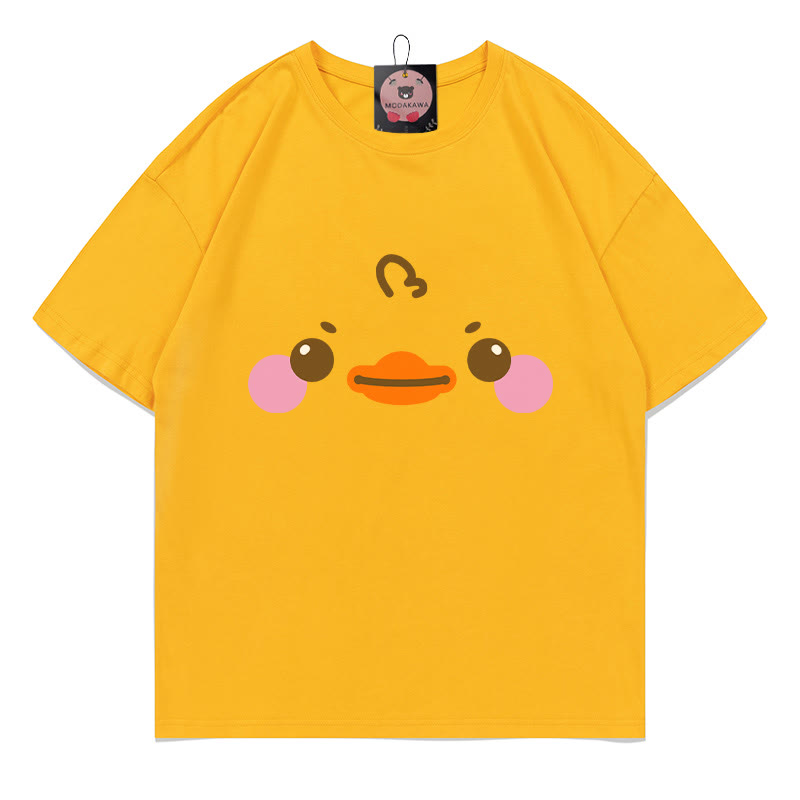 ダックプリントTシャツ - Yellow - 5XL - image 3