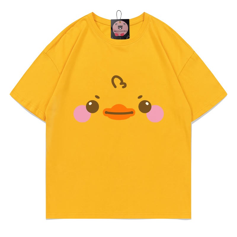 ダックプリントTシャツ - Yellow - 5XL - image 3
