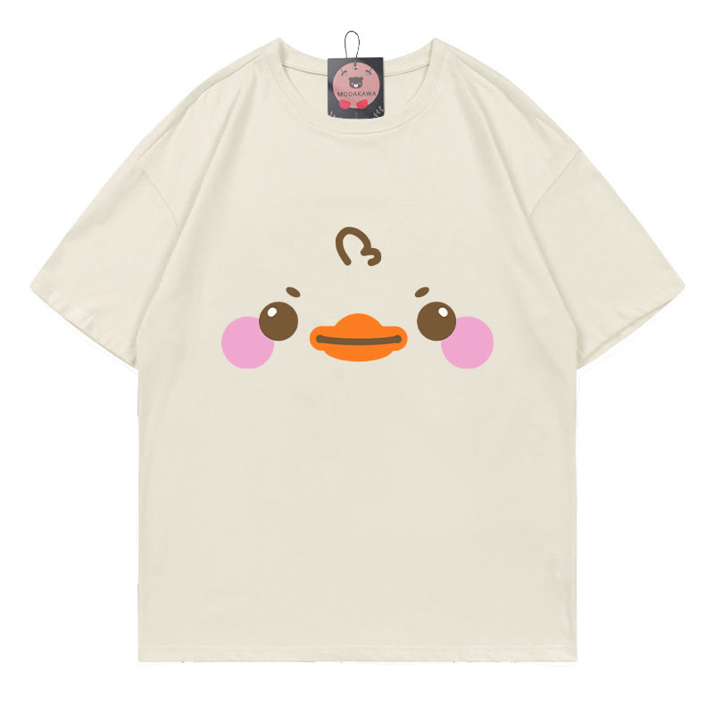 ダックプリントTシャツ - Beige - 5XL - image 2