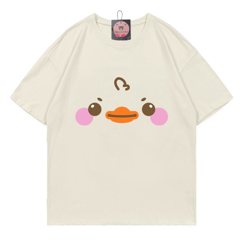ダックプリントTシャツ - Beige - 5XL - image 2