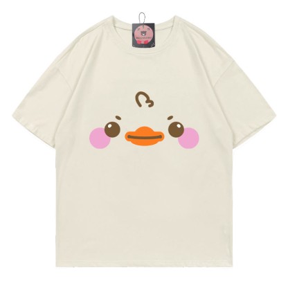 ダックプリントTシャツ - Beige - 5XL - image 2