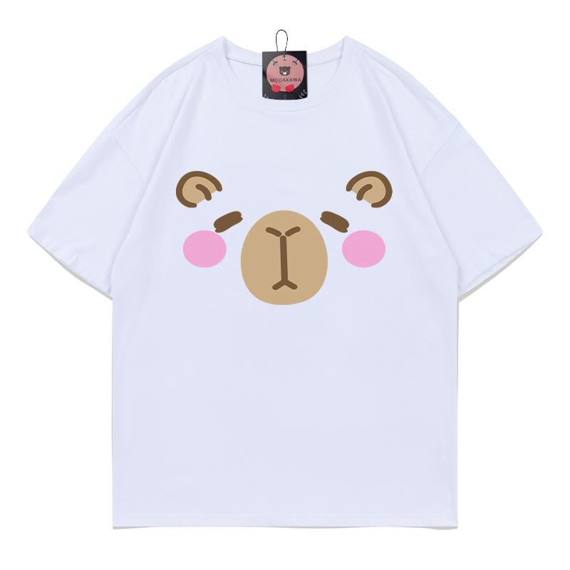 カピバラプリントTシャツ - White - 5XL - image 5