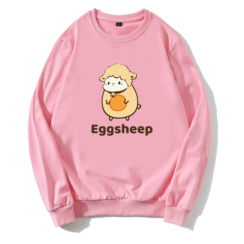EGGSHEEP エッグシープ グラフィック ラウンドカラー スウェットシャツ - ピンク - 5XL - image 4