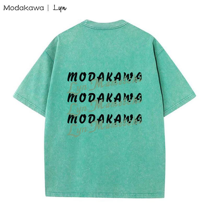 MODAKAWA X Lyn Mametchi COLLISION COURSE キティガールグラフィック ユニセックス ヴィンテージウォッシュTシャツ - image 2