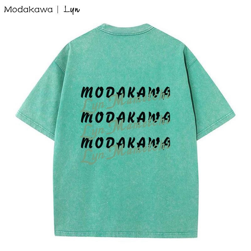 MODAKAWA X Lyn Mametchi COLLISION COURSE キティガールグラフィック ユニセックス ヴィンテージウォッシュTシャツ - image 2