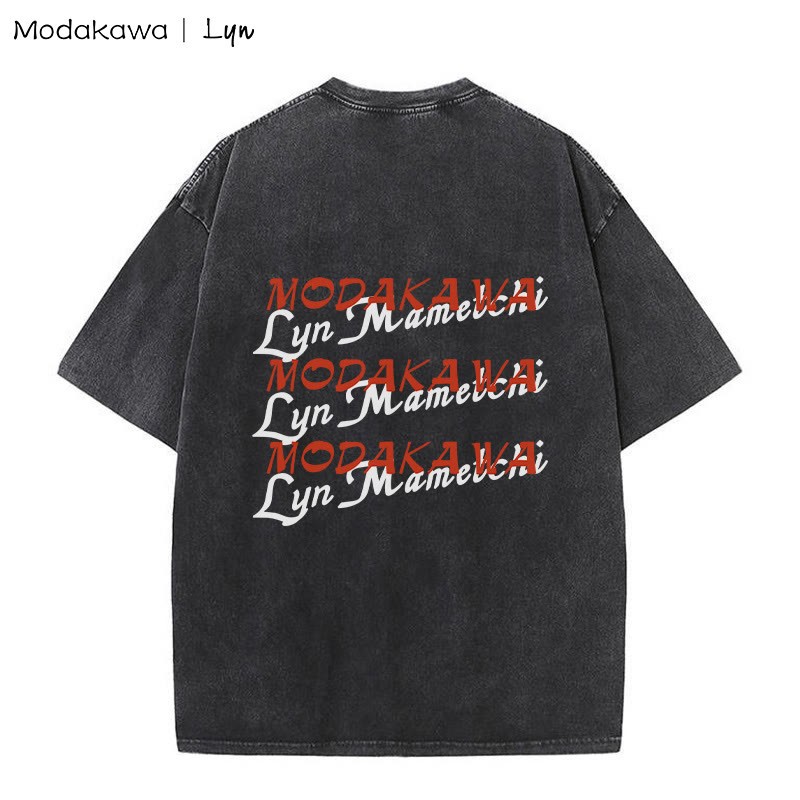 MODAKAWA X Lyn Kitty Girl プリント ヴィンテージウォッシュTシャツ - image 4