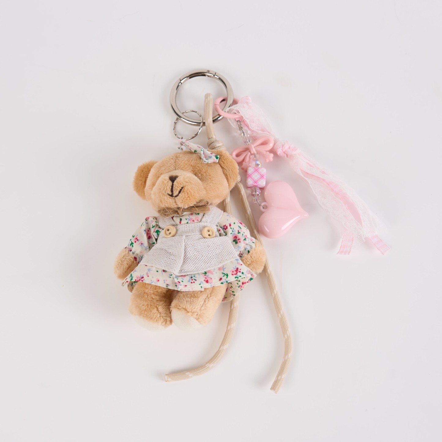 かわいいウサギのクマのぬいぐるみキーホルダーハンドメイドソフトバッグチャーム - クマ - フリー - image 2