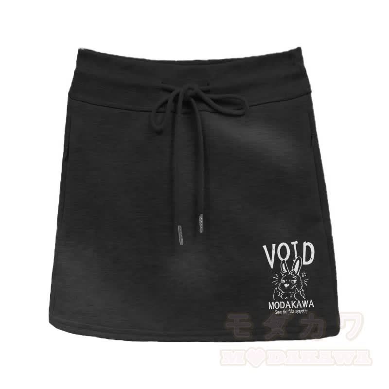 MODAKAWA VOID グランピーバニー グラフィック Aラインスカート - 黒 - 2XL - image 2