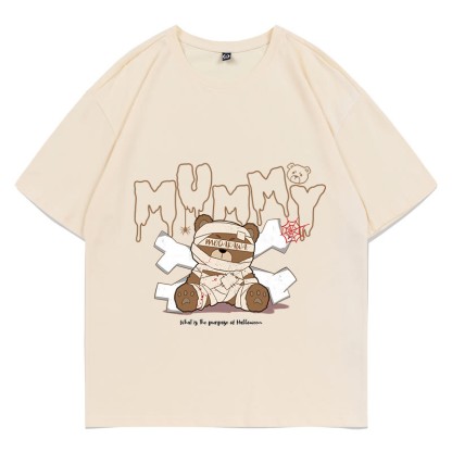 MODAKAWA ミイラベア グラフィックTシャツ - Apricot - 5XL - image 1