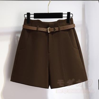 ニットセーターベルトショーツツーピース - ショートパンツ - XL - image 3