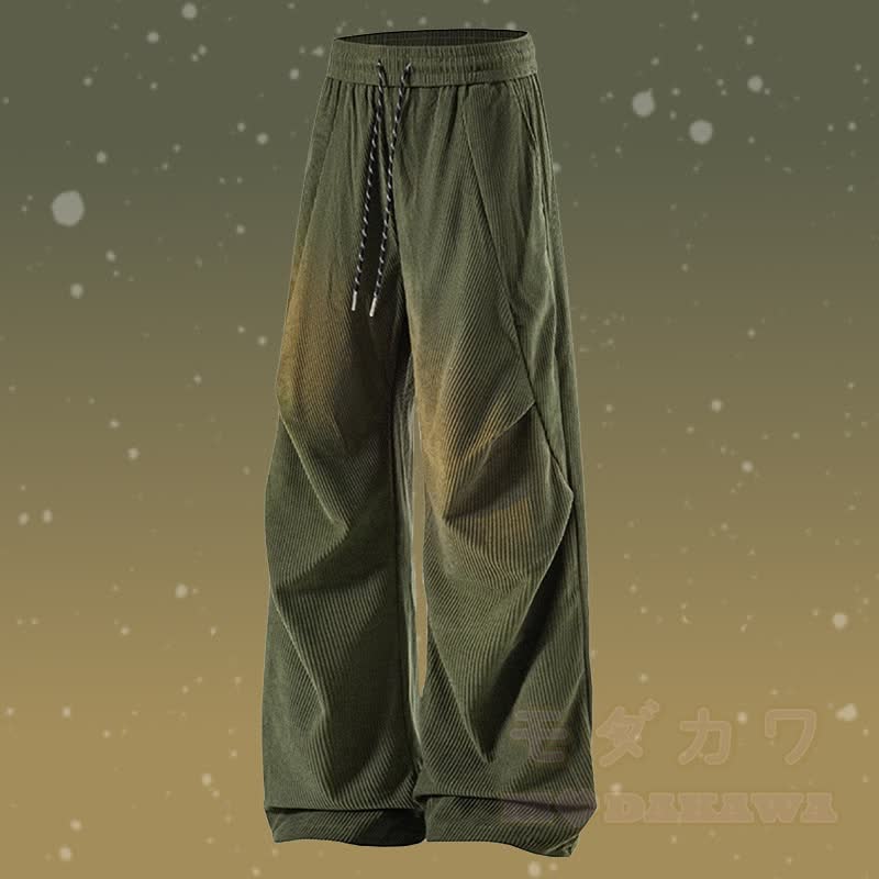 グラデーションファジーセーターコーデュロイパンツツーピース - グリーンパンツ - 3XL - image 7