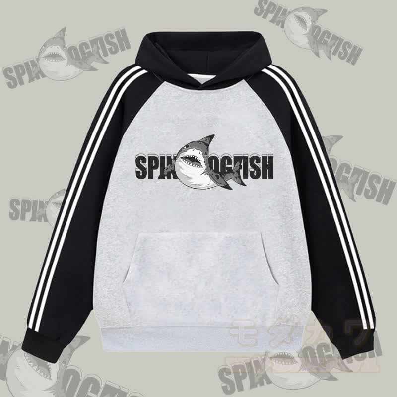 MODAKAWA SPINY DOGFISH グラフィックカラーブロック 裏起毛パーカー - グレー - 2XL - image 1