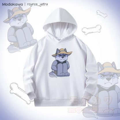 MODAKAWA X roynce_yetra Unhappy Roy グラフィック綿パーカー サイドポケット付き - 白 - 5XL - image 2