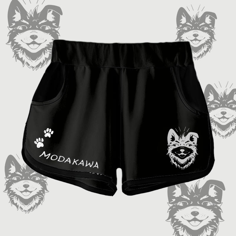 MODAKAWA グラデーション スマイリング コーダ グラフィック ショーツ - Black - 5XL - image 2