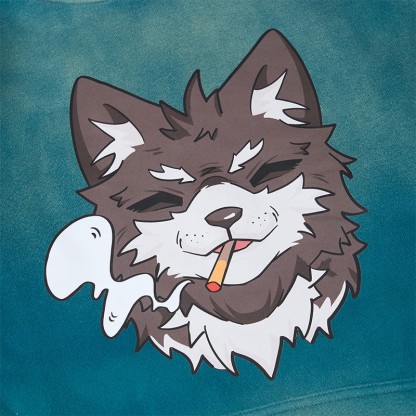 MODAKAWA スモーキングパピー グラフィック ヴィンテージウォッシュドフリース裏毛パーカー - image 2