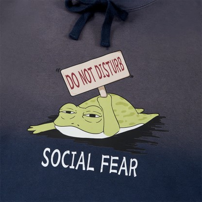DO NOT DISTURB SOCIAL FEAR カエルグラフィック グラデーション ストリートウェア パーカー - image 2