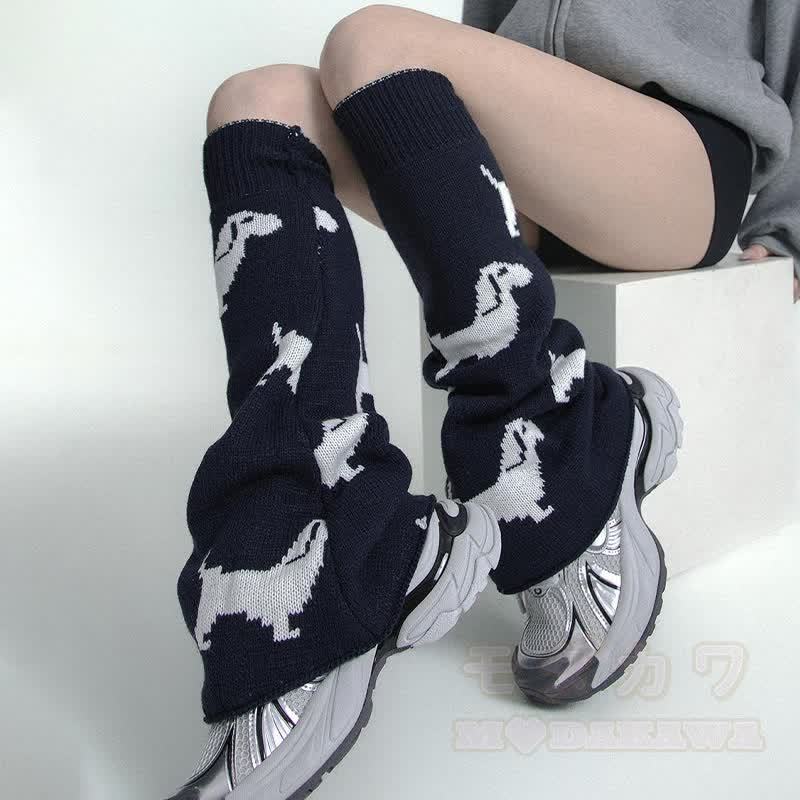 パピーニットリバーシブルレッグウォーマー - image 1