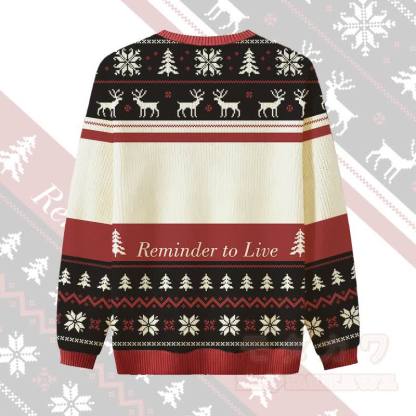 MODAKAWA REMINDER TO LIVE キャット・イン・ハット クリスマスグラフィックセーター - image 2