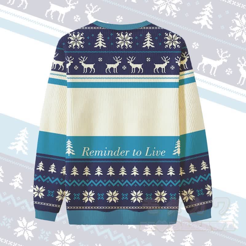 MODAKAWA REMINDER TO LIVE キャット・イン・ハット クリスマスグラフィックセーター - image 4