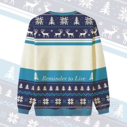 MODAKAWA REMINDER TO LIVE キャット・イン・ハット クリスマスグラフィックセーター - image 4