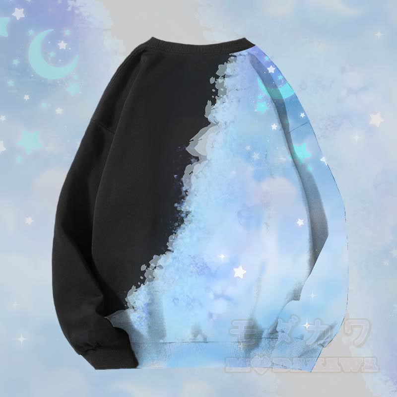MODAKAWA ムーンスターグラデーション オールオーバープリント ユニセックス スウェットシャツ - image 2