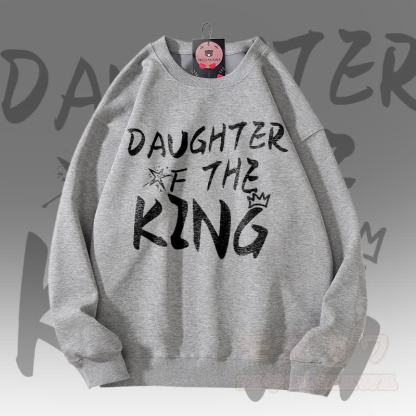 MODAKAWA DAUGHTER OF THE KING グラフィック ユニセックス スウェットシャツ - ダークグレー - 5XL - image 2