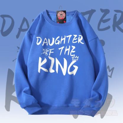 MODAKAWA DAUGHTER OF THE KING グラフィック ユニセックス スウェットシャツ - 青 - 5XL - image 1