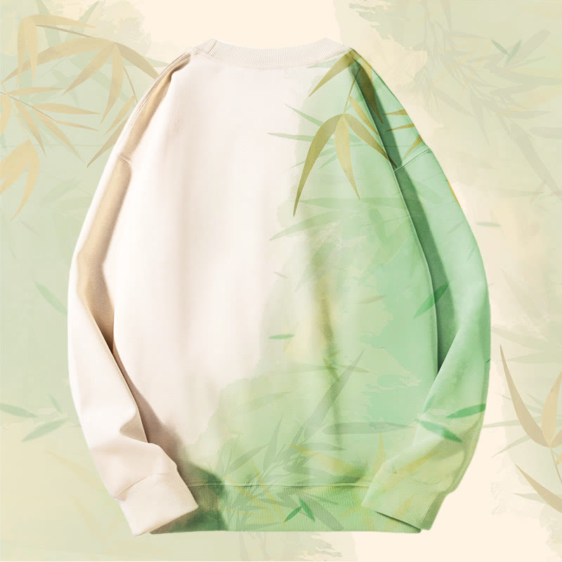 MODAKAWA バンブーグラデーション オールオーバープリント ユニセックス スウェットシャツ - image 3