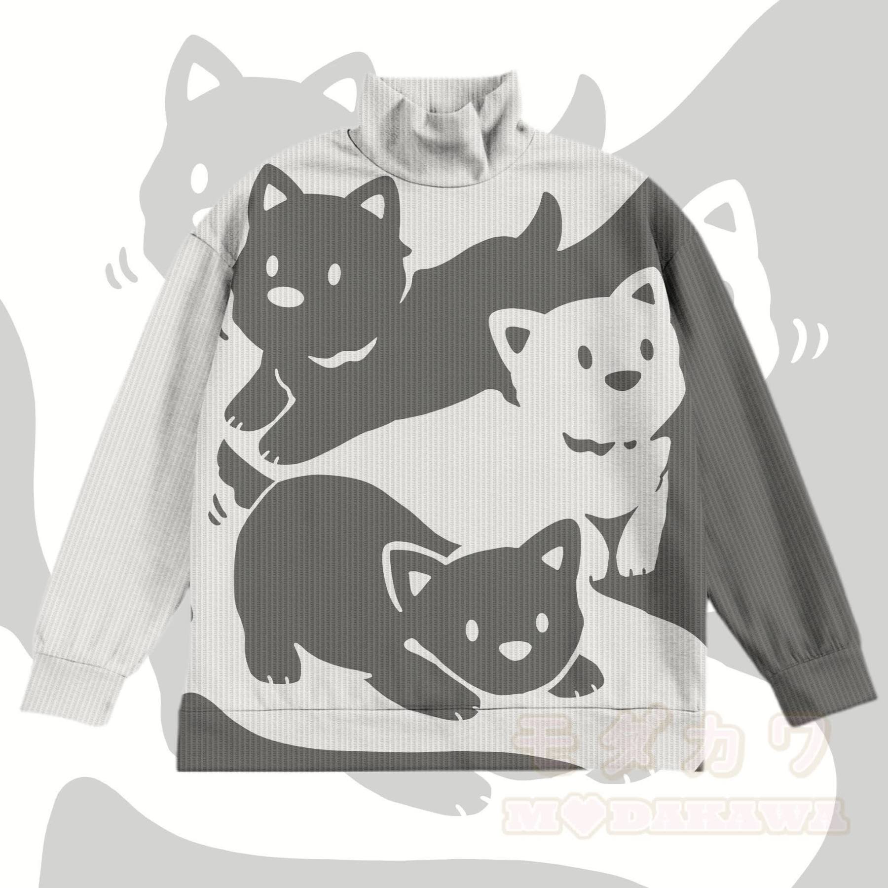 MODAKAWA パピーグラフィック オールオーバープリント ワッフル スウェットシャツ - グレー - 4XL - image 1