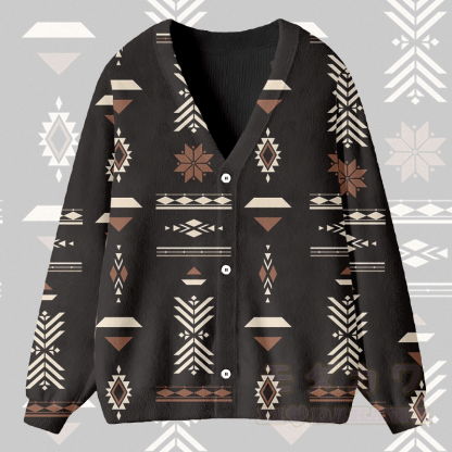 MODAKAWA ジオメトリックグラフィックカーディガントップス - 黒 - 4XL - image 3