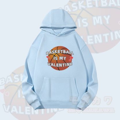 MODAKAWA BASKETBALL IS MY VALENTINE グラフィック ヘビーウェイト パーカー - 青 - 2XL - image 2