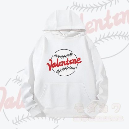 MODAKAWA VALENTINE ベースボールグラフィック ヘビーウェイト パーカー - 白 - 2XL - image 3