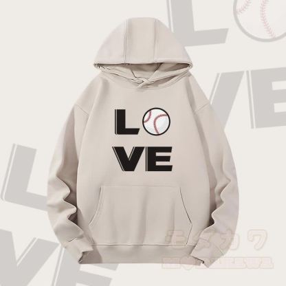 MODAKAWA LOVE ベースボールグラフィック ヘビーウェイト パーカー - オートミール - 2XL - image 1