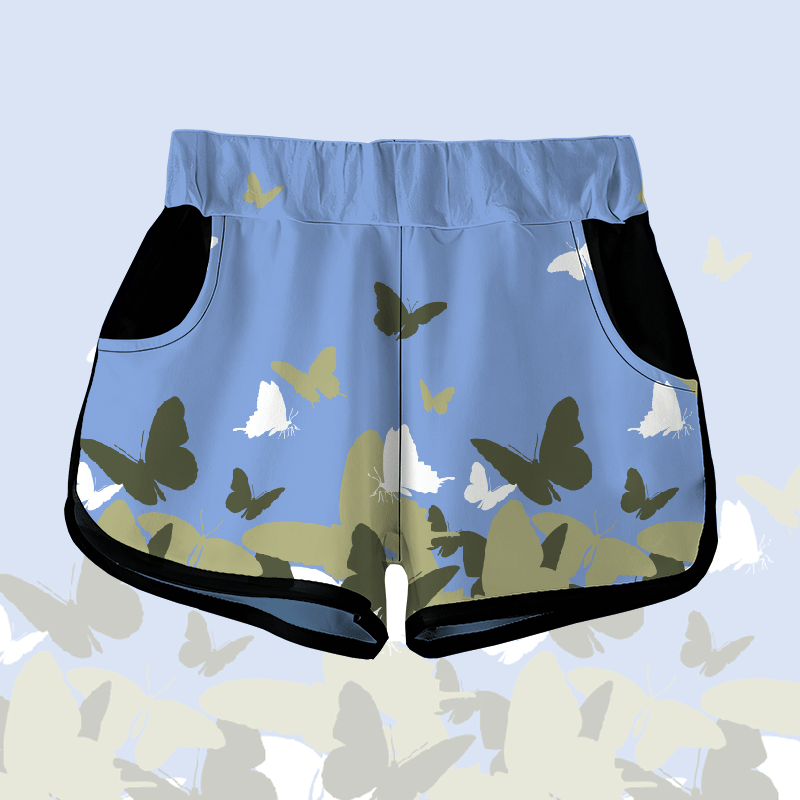 MODAKAWA バタフライグラフィックショーツ - Blue - 5XL - image 1