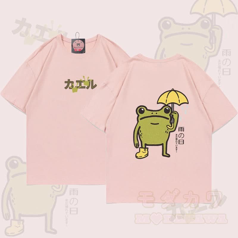レイニーフロッググラフィックTシャツ - ピンク - 5XL - image 2