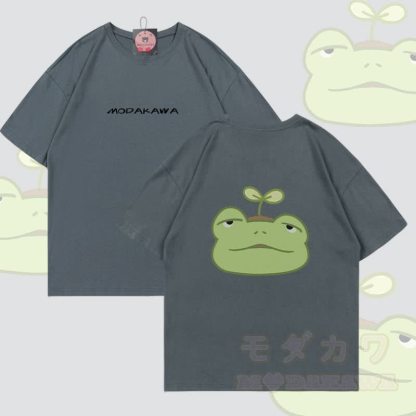 スプラウトフロッググラフィックModakawa綿Tシャツ - ライトグレー - 5XL - image 1